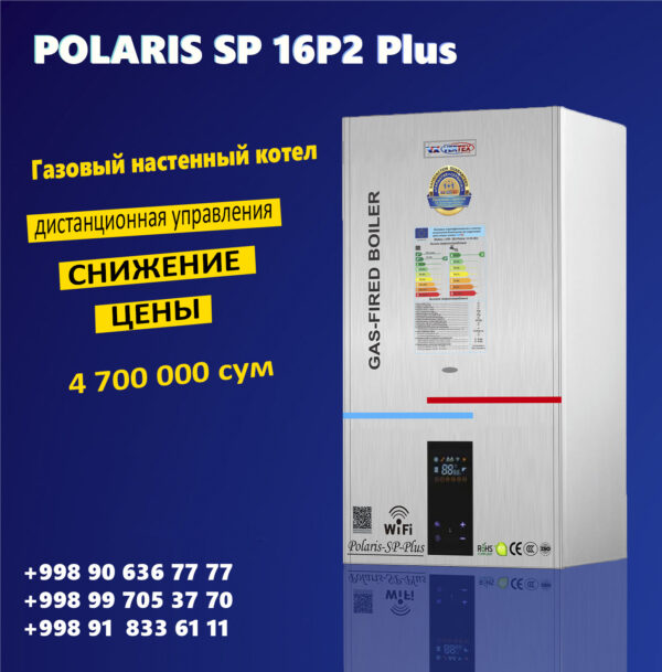 2-х контурный настенный газовый котел VERTEX Polaris-SP Plus 16kW