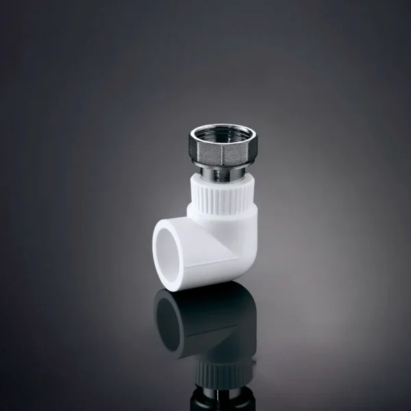 проо Адаптер с накидной гайкой (Угловой) полипропиленовый PP-R Бест Строй
